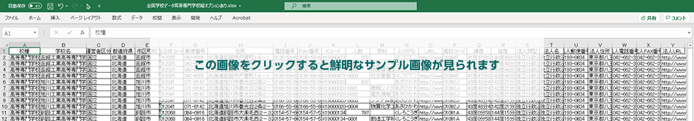 高等専門学校版オプションデータ　サンプル画面